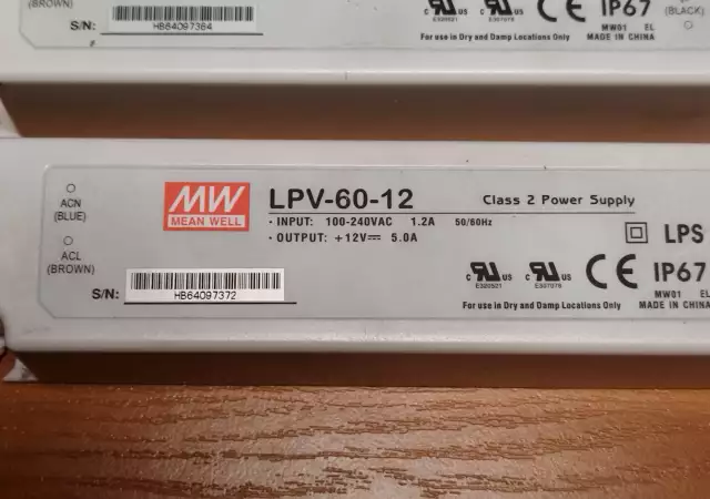 3. Снимка на Захранване Импулсно LED MEAN WELL LPV - 150W 100W 60W - 12v