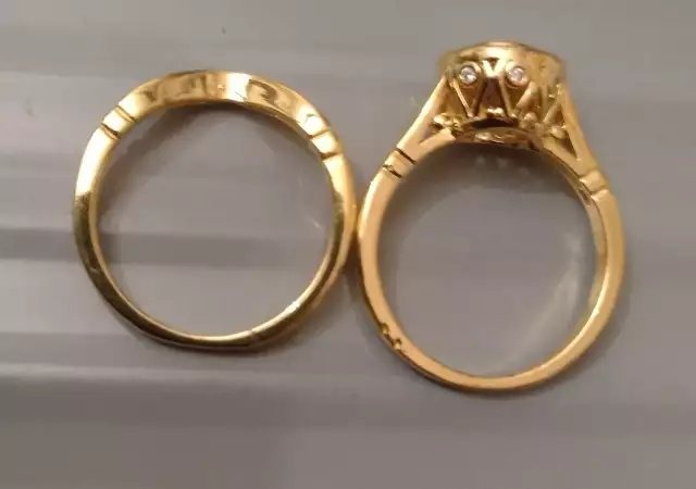 2. Снимка на Моден сет двойни пръстени Елион нови