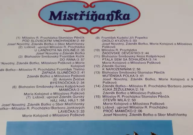 4. Снимка на Винилови плочи от Чехословакия My Sme Valaši и Mistříňanka –