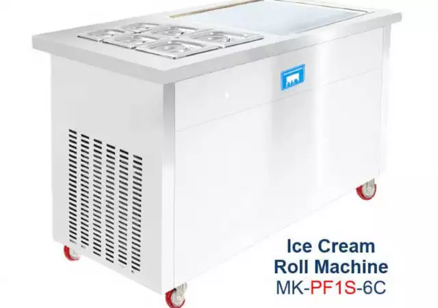 Професионална сладолед машина за Тайландски сладолед MK - PF1R - 6C