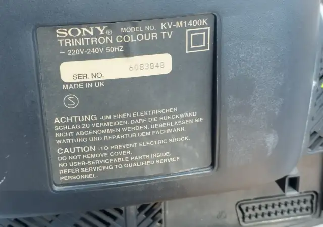 9. Снимка на Телевизор Sony Trinitron KV - M1400K - Сони тринитрон