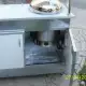 . Снимка на Комбинирана количка хот - дог машина, скара