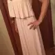 . Снимка на Намалена Розово и бяло дълга рокля