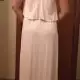 . Снимка на Намалена Розово и бяло дълга рокля