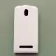 . Снимка на HTC Desire 500 Кожен Калъф Тип Тефтер White Бял