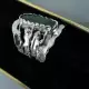 . Снимка на модел 198 Изработен от масивно сребро Дамски пръстен, с ин