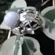 . Снимка на модел 206 Изработен от масивно сребро Дамски пръстен, с инк