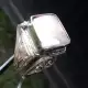 . Снимка на модел 329 Изработен от масивно сребро мъжки пръстен, подхо