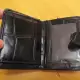 . Снимка на Красиво черно портмоне от дебела телешка кожа с много делени
