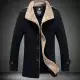 . Снимка на Мъжко зимно палто с вълнена подплата