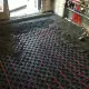 . Снимка на Машинна подова замазка с фибри, замазка върху подово