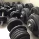 . Снимка на 1.80 кг. тежестиНови Дъмбели гири с гумирани тежести дъмбел