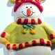. Снимка на Коледни украшения за стена или елха порцеланови Снежен човек