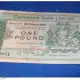 . Снимка на Шотландия, 1 лира 1966 Clydesdale Bank Fairbairn 1963