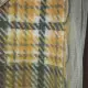 . Снимка на Жълт кариран плат с залепена подплата за къса пола или др.