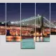 . Снимка на Декоративно пано за стена от 5 части с изглед от Бруклинския