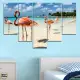 . Снимка на Декоративно пано за стена от 5 части с изглед от Фламинго