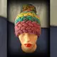 . Снимка на Дамски плетени шапки различни цветове