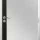 . Снимка на Алуминиева врата за баня – серия Стандарт, цвят Венге