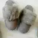 . Снимка на Домашни чехли от естествена кожа и косъм