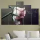 . Снимка на Декоративно пано за стена от 5 части с нежна роза - HD - 980