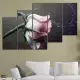 . Снимка на Декоративно пано за стена от 5 части с нежна роза - HD - 980