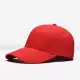 . Снимка на Червена бейзболна шапка с козирка, унисекс
