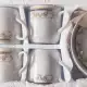 . Снимка на Комплект Чаши за кафе с чинийки - 6 броя с декор
