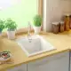 . Снимка на Кухненска Мивка от гранит модел РИГА Бяла 400 x 500