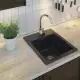 . Снимка на Кухненска Мивка от гранит модел РИГА Графитна 400 x 500