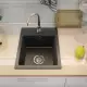 . Снимка на Кухненска Мивка от гранит модел РИГА Графитна 400 x 500