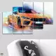 . Снимка на Декоративно пано за стена от 5 части - BMW M4 Абстракт - HD - 