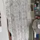 . Снимка на Ръчно плетено перде на една кука 120 190см