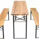 . Снимка на Дървена маса с две пейки - Комплект Бирфест под наем