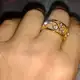 . Снимка на Искрящ пръстен в 18 К и диаманти