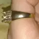 . Снимка на Искрящ пръстен с диамант и сапфири