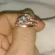 . Снимка на Троен пръстен с диаманти