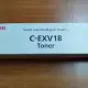 . Снимка на Canon C - EXV18 тонер касета - ОРИГИНАЛНА ЧЕРНА
