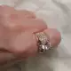 . Снимка на Масивен пръстен с диамант и цирконий