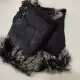 . Снимка на Дамски ръкавици велур в черен цвят със естествен косъм - 5