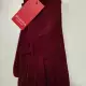 . Снимка на Дамски ръкавици кашмир в червен цвят - 10